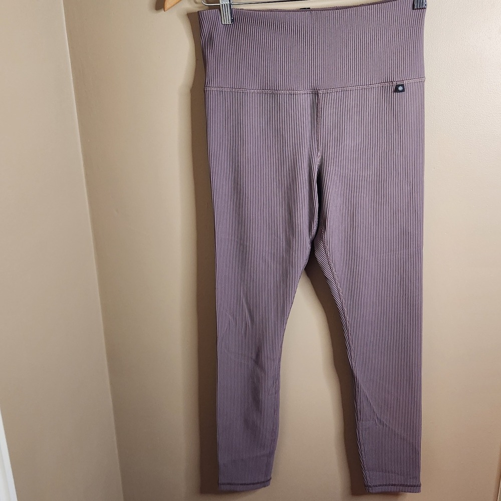 Athleta x Alicia Keys Elation Ribbed High Rise Tight Taupe 988849 M